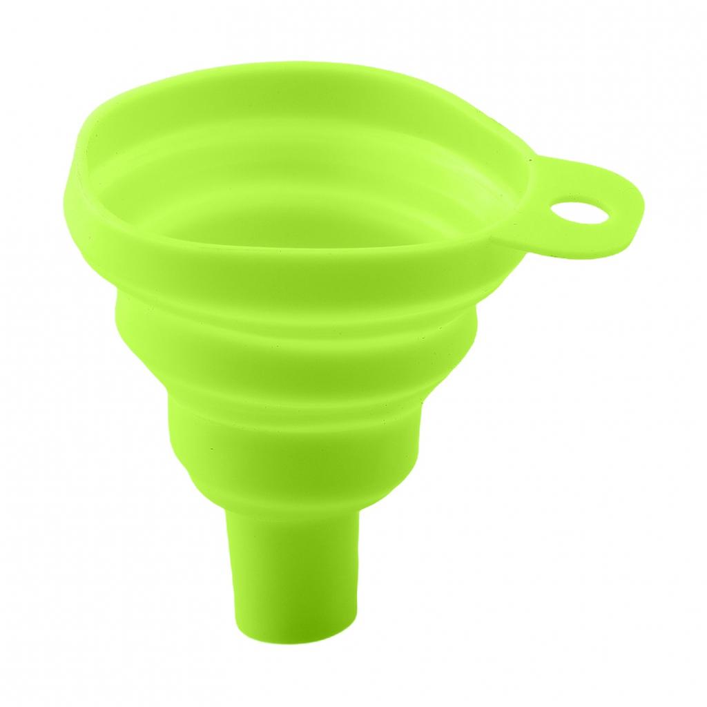 Sleek Portable Funnel Design Made of Heat Resistant Silicone Material