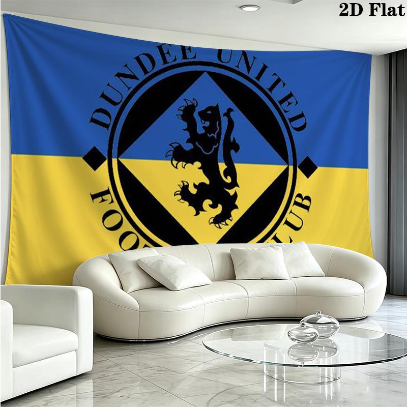 Dundee United FC Wall Tapestry Aesthetic Wall Hanging Printed Fabric Blanket Decorative Tapestries for Bedroom Living Room Home Decor