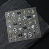 Nail Art Sticker Embossed Snowflake Chain Drill Bow Rhombus Earrings Three-Dimensional Adhesive-Backed Nail Art Sticker