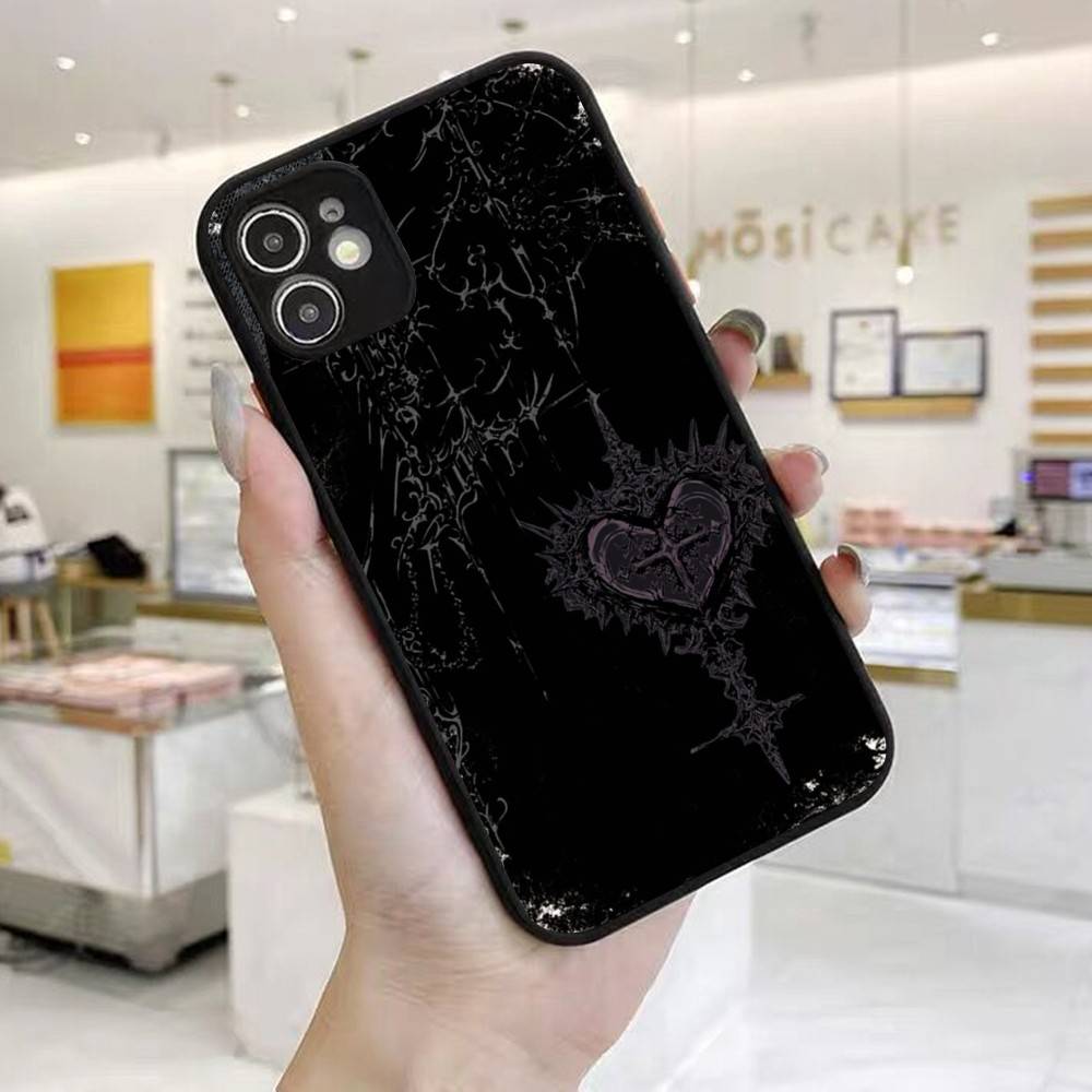 Gothic Coquette Cybersigilism Phone Case For IPhone 16 15 14 X XR XS 7 8 Plus 11 12 13 Pro MAX 13mini Matte Shockproof Case