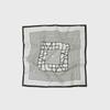 L’H.A.S SIGNATURE SYMBOL silk SCARF SMALL_IVORY
