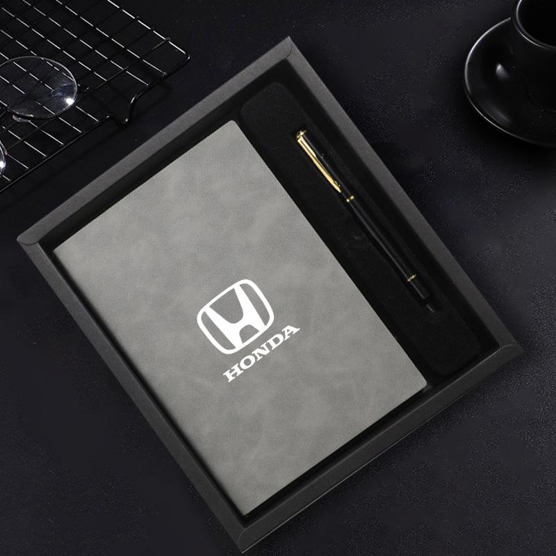 A5 Notebook+Signature Pen Gift Box Set Customized Gift Box For Honda Fit Jazz GK5 Civic Type-R CRV Pilot Accord HRV Accessories LV4