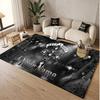 Custom Rug Guns N’ Roses Pattern Print Name Text Soft Non‑Slip Floor Carpet for Home Indoor Decoration