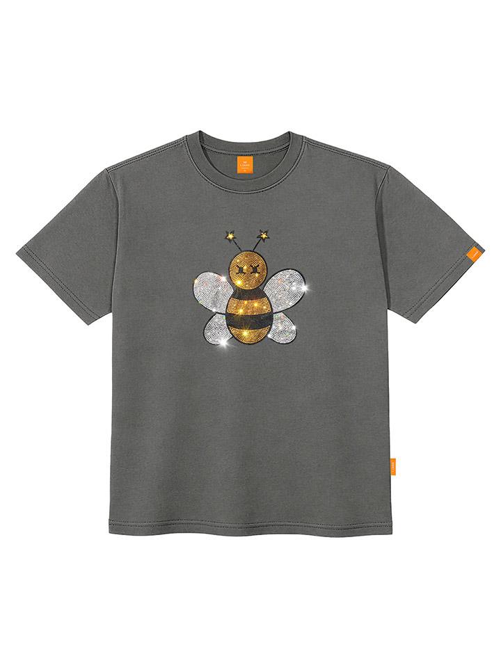 Ellamo Cubic Honey Bee Short Sleeve T-Shirt Unisex Plus Size S~4Xl (A Type)