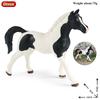 Oenux Farm Animals Steed Foal Clydesdale Arabian Horse Model Action Figures Equestrian PVC Collection Education Kid Toy Gift