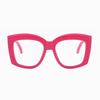 Square Anti Blue Light Glasses Fashion Retro Classic Women Men Computer Gaming Eye Protection Plain Spectacles