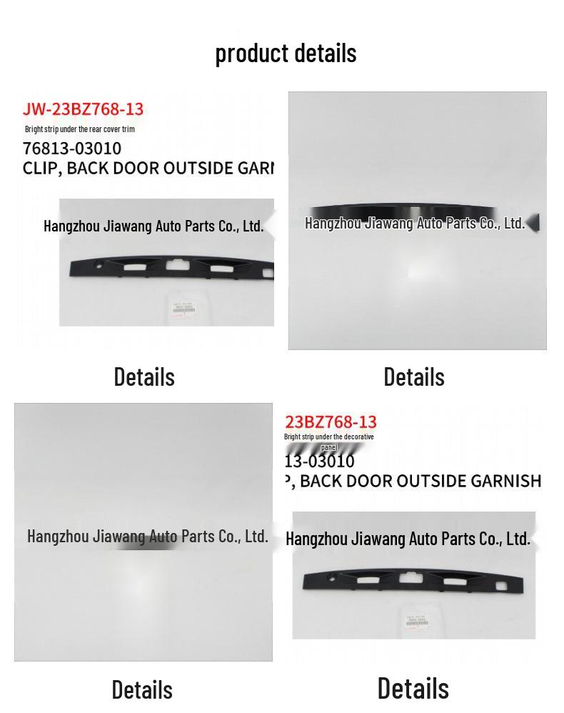 Toyota 2023 BZ3 Tailgate Exterior Trim Strip No. 3 (76813-03010)