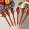1~6PCS Wooden Spoons Non-Stick Honey Dessert Spoon Coffee Spoons Small Wooden Spoon Coffee Drink Stirrer Teaspoons Tableware