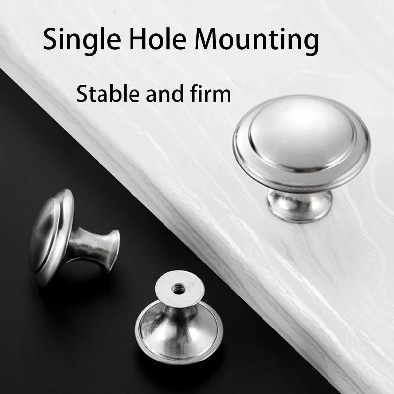 10/20 ks Nerezové úchytky na skříňku Americký styl Kuchyňské úchytky na dvířka skříněk Knoflíky na zásuvky Úchytka na nábytek Kování
