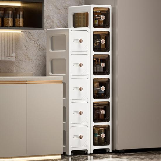 Schmaler Kommodenschrank Badezimmer-Aufbewahrungsturm mit mehreren Schubladen Schlanke Kommode Schubladenschrank für Wäscheschrank Schlafzimmer Kleine Räume