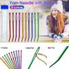 Sewing Accessories Bent Tip Large Eye Darning Needles Aluminum Multicolor Crocheting Hooks Yarn Needles