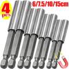 60/75/100/150mm Magnetic Screwdriver Extension Connecting Rod Hexagonal Handle Carbon Steel Screwdriver Joint Holder Power Tools