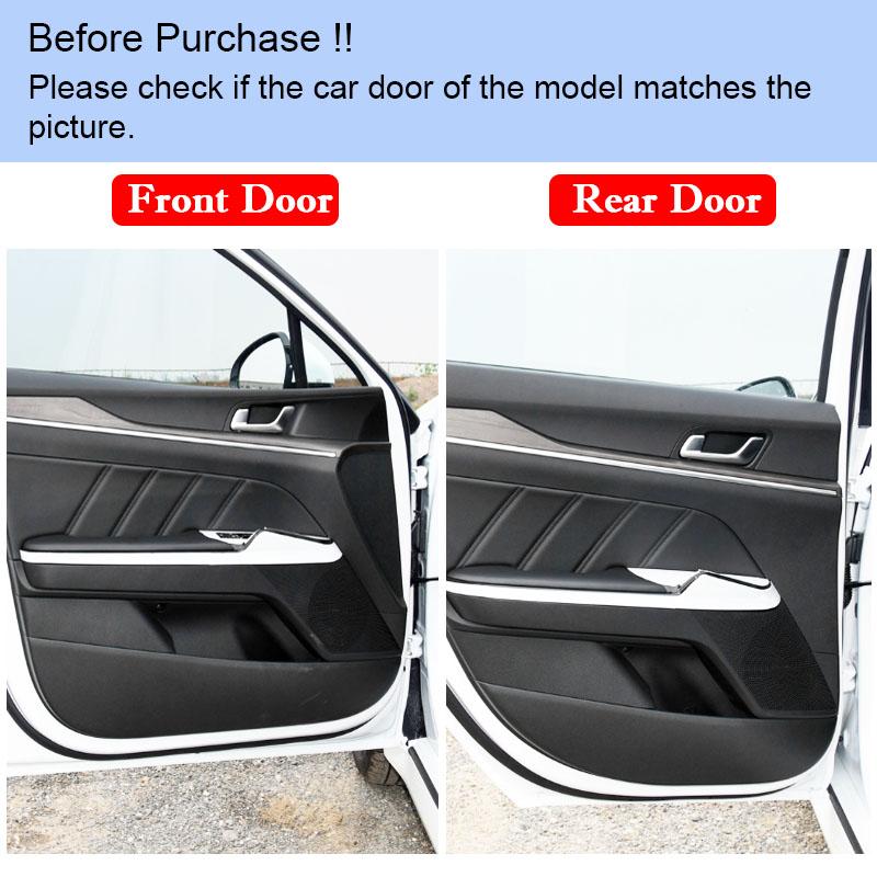 For Kia K5 2024 2023-2020 Car Door Anti Kick Pad Protection Carbon Fibre Waterproof Scratch Resistant Proof Sticker Accessories Hbwjx00