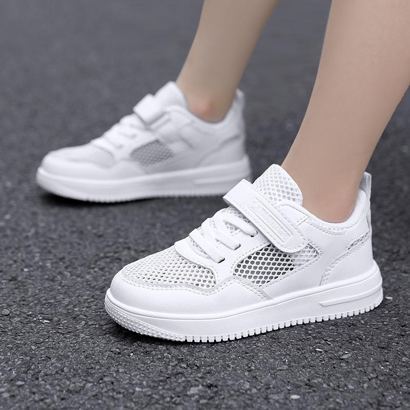 Board shoes breathable children's medium and older children's shoes new low-top boys and boys summer sports shoes mesh