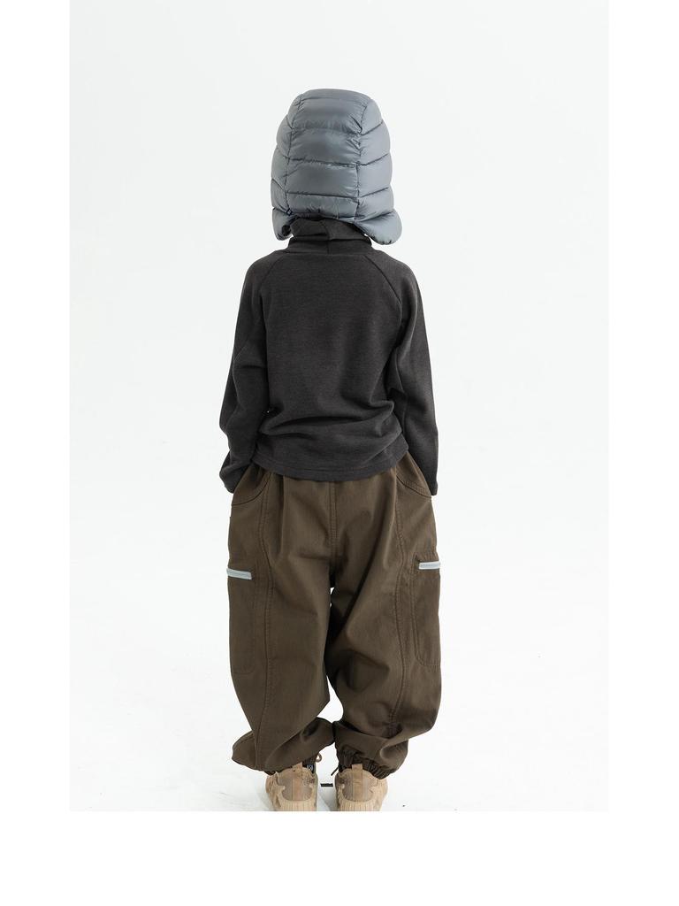 Boys' 2025 Cozy Fleece Long-Sleeve Base Layer Shirt - Soft, Skin-Friendly Autumn/Winter Children's T-Shirt