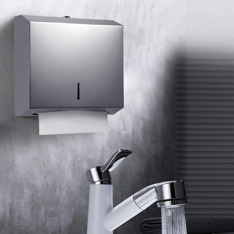 Stainless Steel Waterproof Large Toilet Paper Dispenser for Public and Hotel Bathrooms