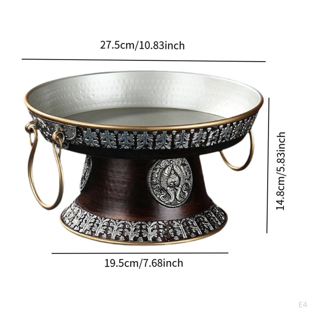 Decorative Fruit Dish, Offering Bowl for Altar Supplies, Tibetan