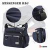 Crossbody Large Stylish Shoulder A4 Multiple Water Bottle Retro Business Suitable for Men in Their and Compact X-cross Men's Bag, Small, Capacity,