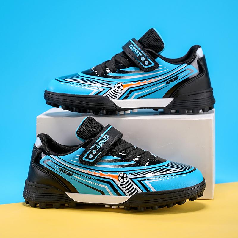 Childrens Football Shoes Speciality TF Anti Slip Wear-resistant Snug Artificial Grass Outdoor Training Recreation Soccer Shoes