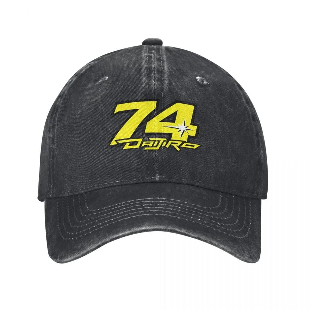 Daijiro Kato Number 74 Baseball Caps Vintage Distressed Denim Motorcycle Racing Sun Cap Men Women Outdoor All Seasons Travel Hat