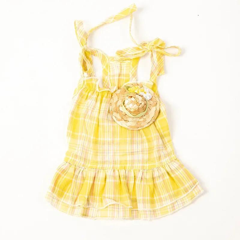 Paar Haustierkleidung Sommer Junge Hund Overall Hose Mädchen Hundekleid Welpen Kostüm Yorkshire Chihuahua Welpe Kleiner Hund Kostüm Rock