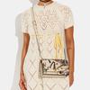 New COACH MINT+SERF Collaboration Bandit Cow Leather Shoulder Bag, Crossbody Bag Medium Size Women's Graffiti Color CE179-B4RHR