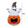 Halloween Entryway Inflatable Figure, PVC Seasonal Floor Display with Manual Inflator for Party and Indoor Corner