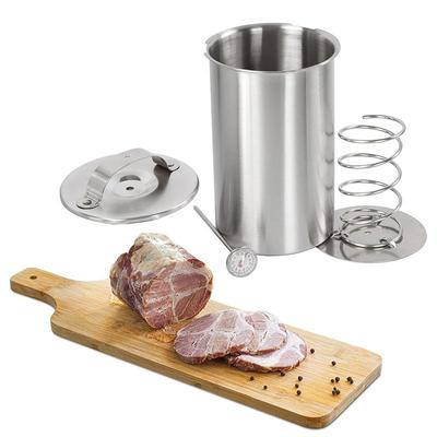 Stainless Steel Ham Maker Meat Press Cooker Mold for Deli Lunch Meat Kitchen Tool for Homemade Healthy Sausage