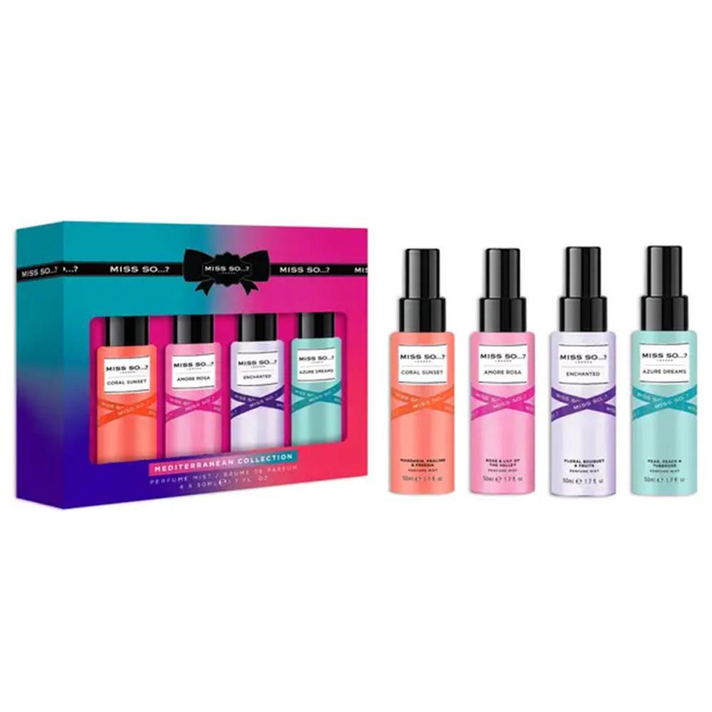 Miss So - Body Mist Set - Mediterranean Collection 4 X 50 Ml -