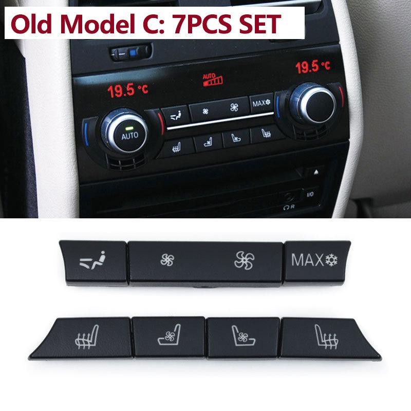 Rear Air Conditioner Ventilaton AC Button Keys Repair Kit For BMW 5 5GT 6 7 Series F10 F11 F07 F01 F02 F12 F06 730 735 740