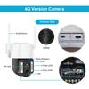 Solarkamera 4G SIM Dual Objektiv für den Außenbereich PIR Personenerkennung Kabellose Camara Energiesparende wasserdichte CCTV-Sicherheitskamera für Zuhause