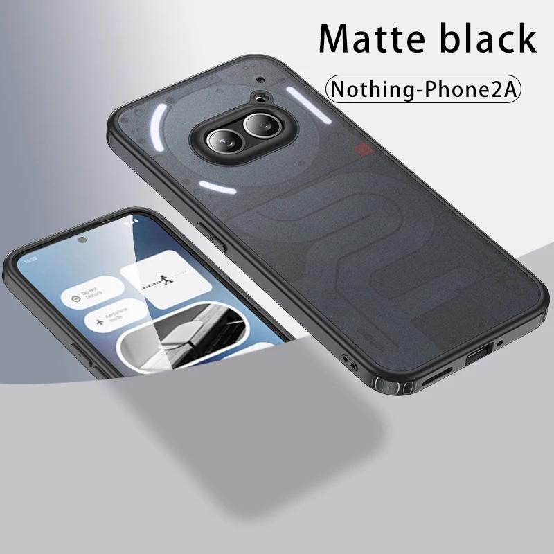 Crystal Translucent Armor Shockproof Case For Nothing Phone 2A TPU Frame Hard Plastic Magnetic Wireless Charging Back Cover