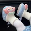 Newborn Cotton Velvet Winter Booties, Warm Non-Slip Socks for 0-12 Months