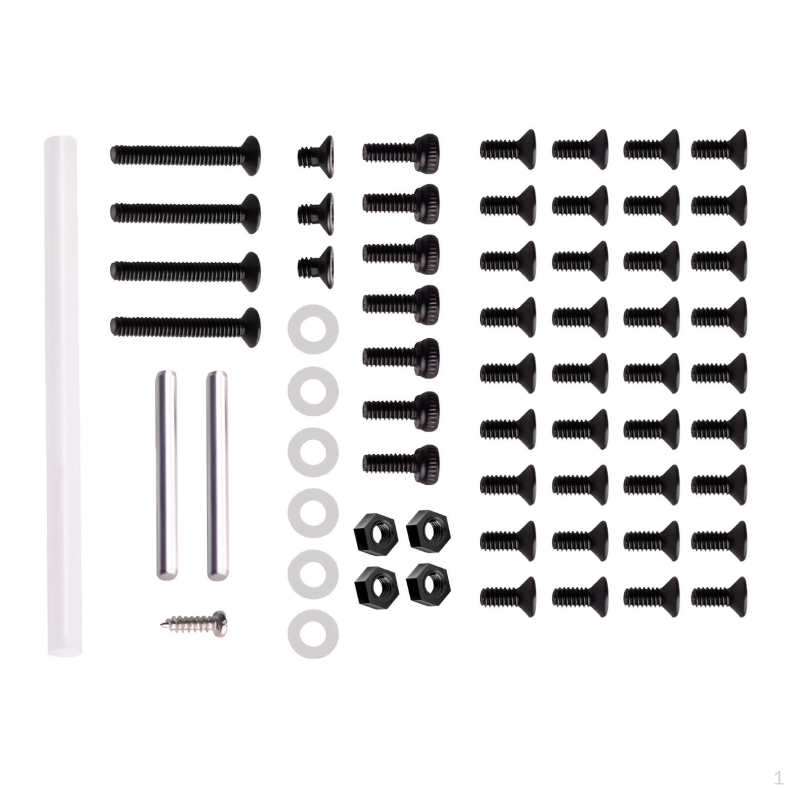 

1: 28 RC Car Hardware Set, W/ PTFE Tube, DIY Enthusiasts Components for Chassis Assembly Screw Kit