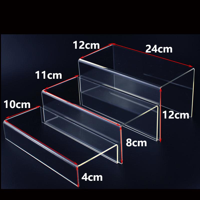 Clear Acrylic Display Riser Stand Jewelry Display Shelf Cupcake Stand Showcase Fixtures for Candy Dessert Figures Collections