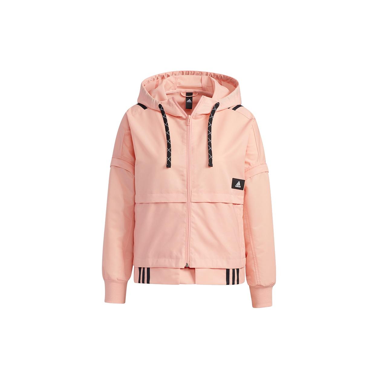 (WMNS) adidas Str Jkt Light Detachable Sleeve Sports Pink Red Jacket Women s GT4405 L