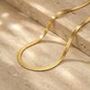 3MM Edelstahl Klinge Kette Halskette Hip Hop Damen Halsketten Feine Hochzeitsfeier Choker Schlüsselbein Schmuck Geschenk