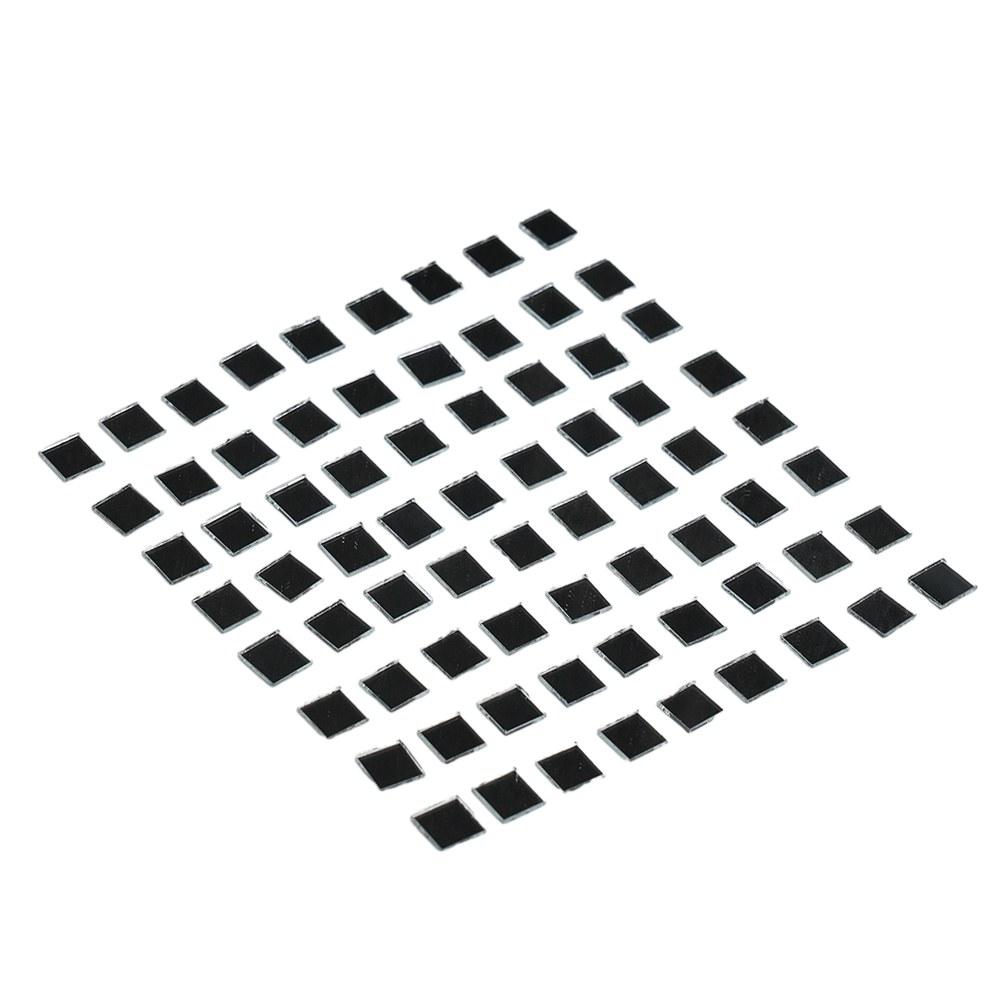 Wall Sticker Mirror Stickers 1.2mm 100PCS 10x10mm DIY Glass