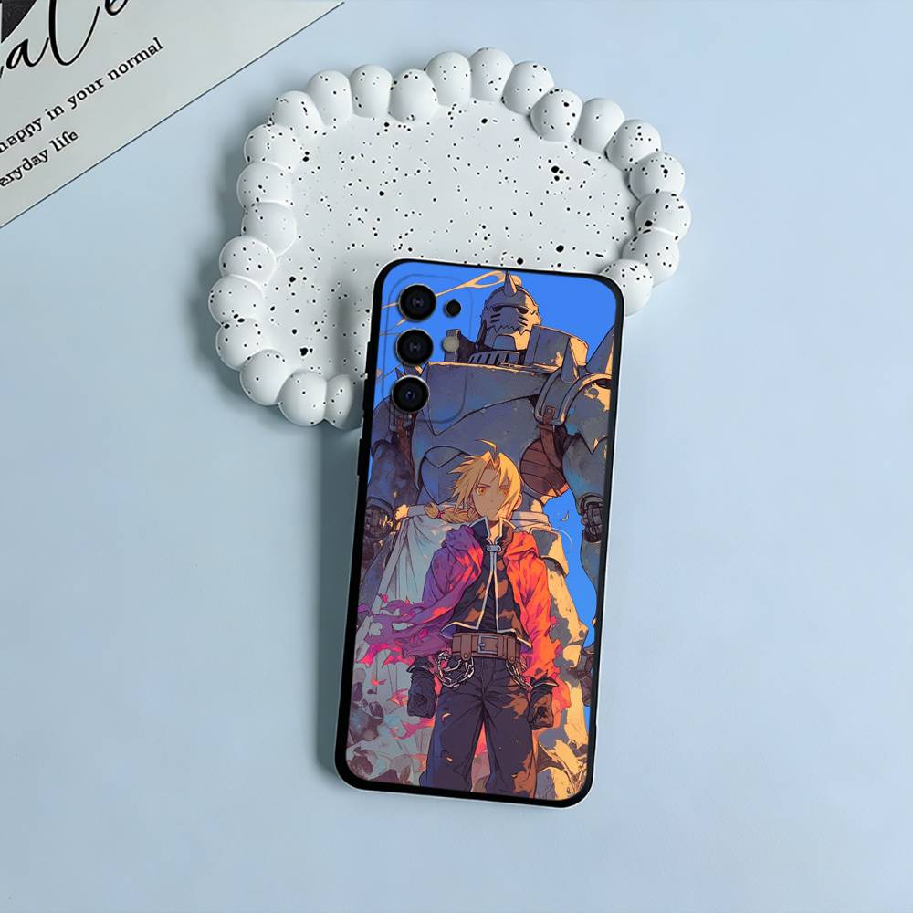 

F-A-Fullmetal -Alchemist Phone Case For Samsung S25,S24,S21,S22,S23,S30,Ultra,S20,Plus,Fe,Lite,Black Soft Silicone Samsung S26Plus