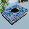 DIY Diamond Painting Jewelry Storage Box Wooden Earrings Necklace Storage Case Special Shaped Mosaic Embroidery Cross Stitch Kit