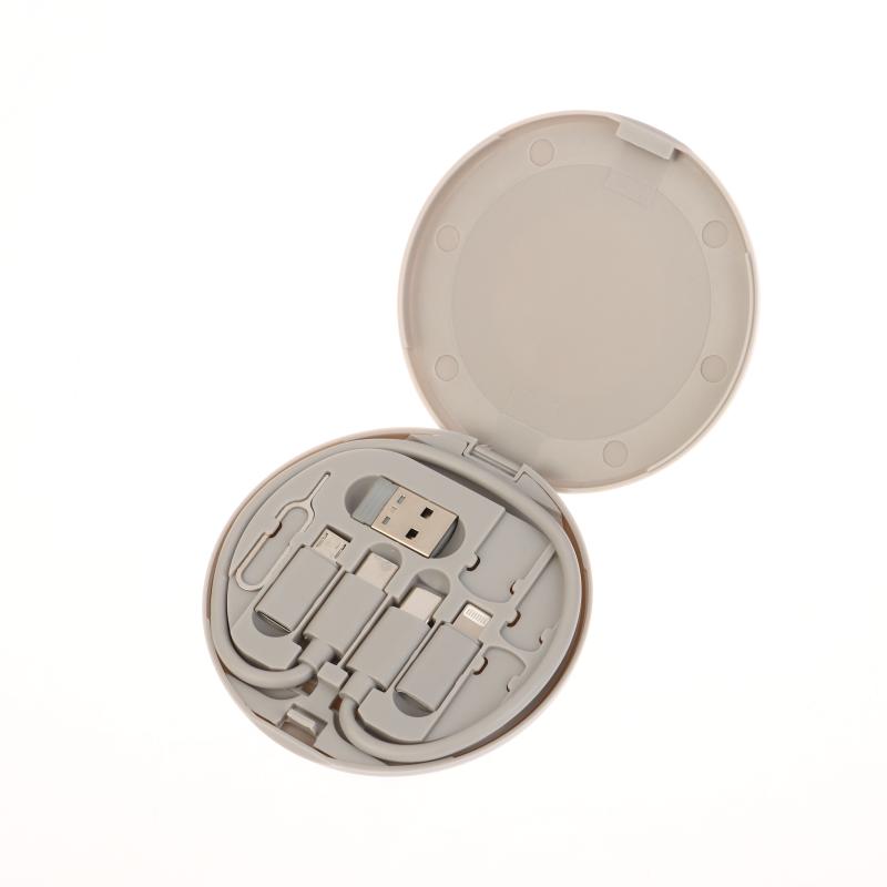 1 Set Multifunctional Fast Charging For Xiaomi Charger Storage Box Adapter Card Pin Travel Accessories Pd 60W Usb Data Cable Kit