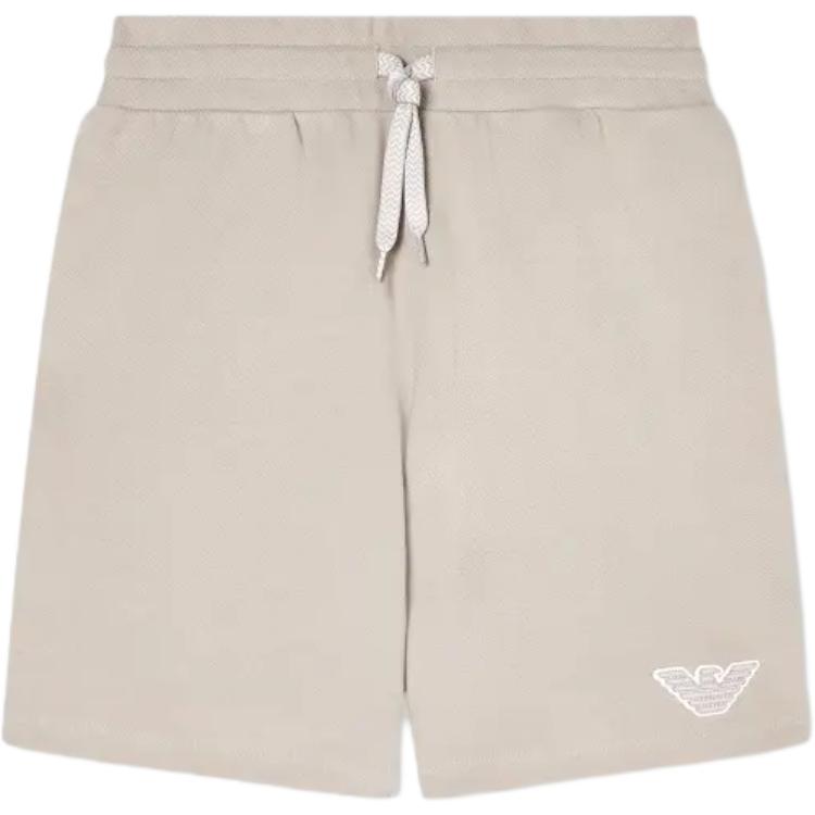 Emporio Armani Drawstring Waist Straight Leg Eagle Logo Casual Shorts Men shorts EM000495-AF19053-U1102 S