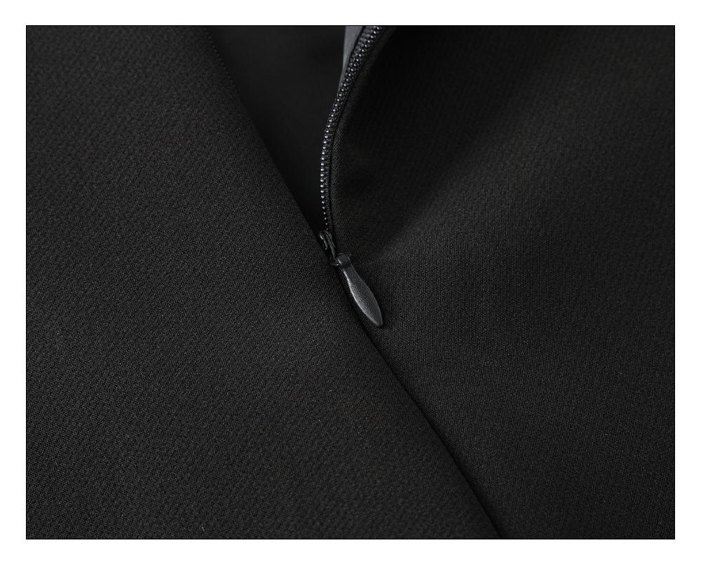 Women's High-Waist Black Suit Shorts 2024 - New Thick A-Line Wide-Leg Booty Shorts for Spring and Autumn