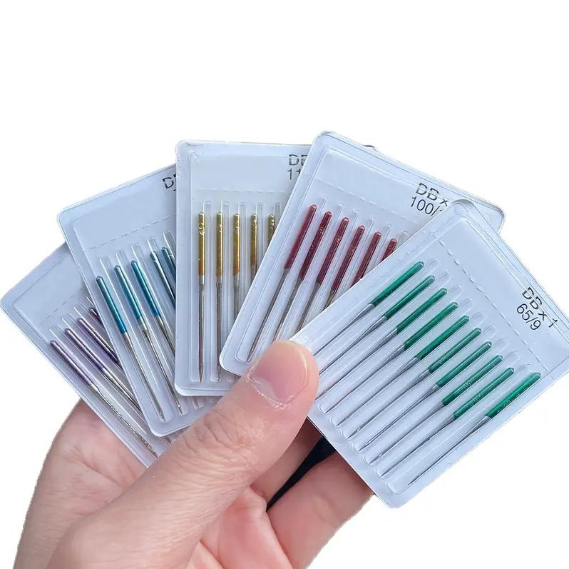 50pcs Industrial Sewing Machine Needles Anti-Jump Elastic Fabric Needles For Flat Bed Sewing Machine Accessories