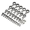 37PCS Multiple Sizes Fishing Rod Guides Stainless Steel Fishing Rod Eyes Ring  Replacement Parts