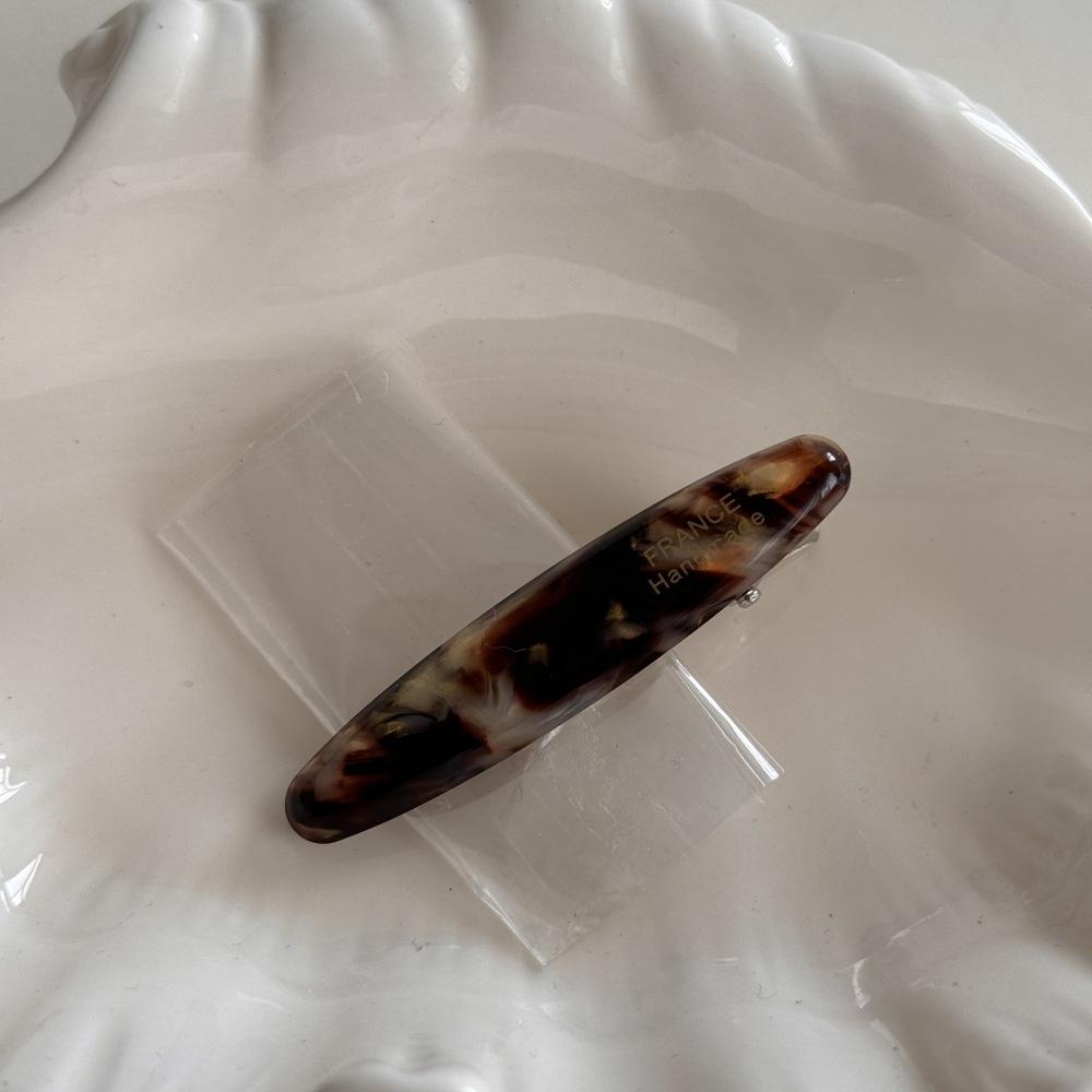 

Ретро Дизайн Овальная 6.2 СМ Заколка для Волос Лист Ивы Простая Заколка-Уточка из Ацетата Боковая Заколка Головной Убор Аксессуары для Волос для Челки Hairpins