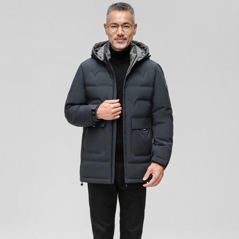Men s Warm Hooded Down Jacket 4XL