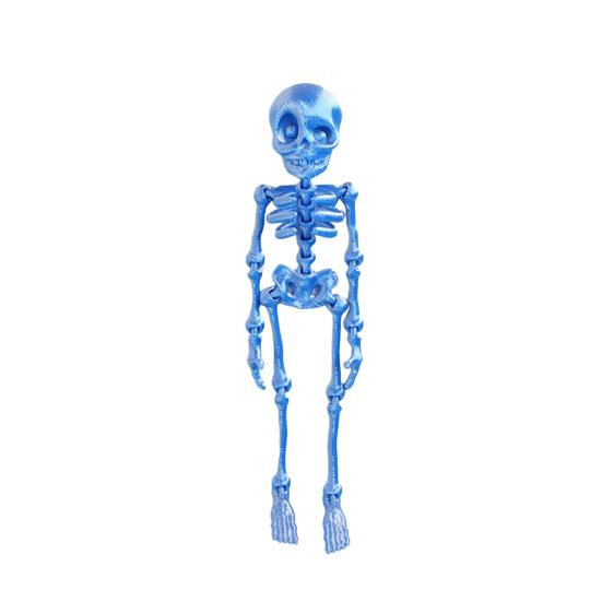 Gothic Skeleton Refrigerator Stickers Posable Skeleton Man 3D Printed Fridge Magnet Decals Halloween Decor Educational Tool