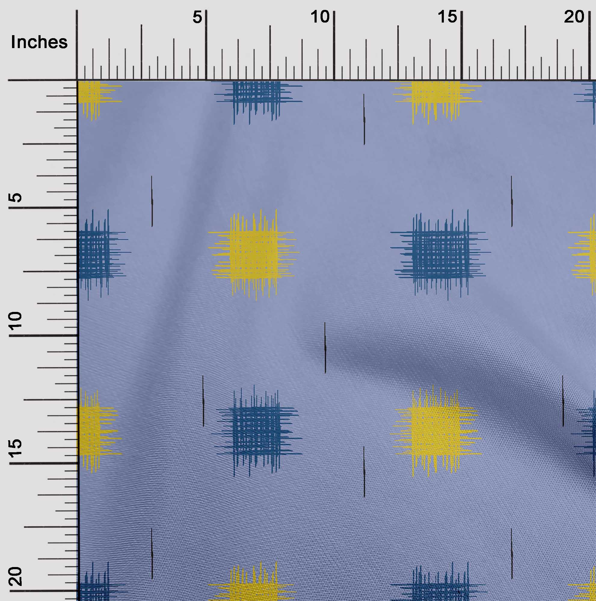 

oneOone Cotton Flex Fabric Small Motif Ikat Print Fabric By Yard 40 Inch 42 Inch Wide - Viscose Chiffon синій
