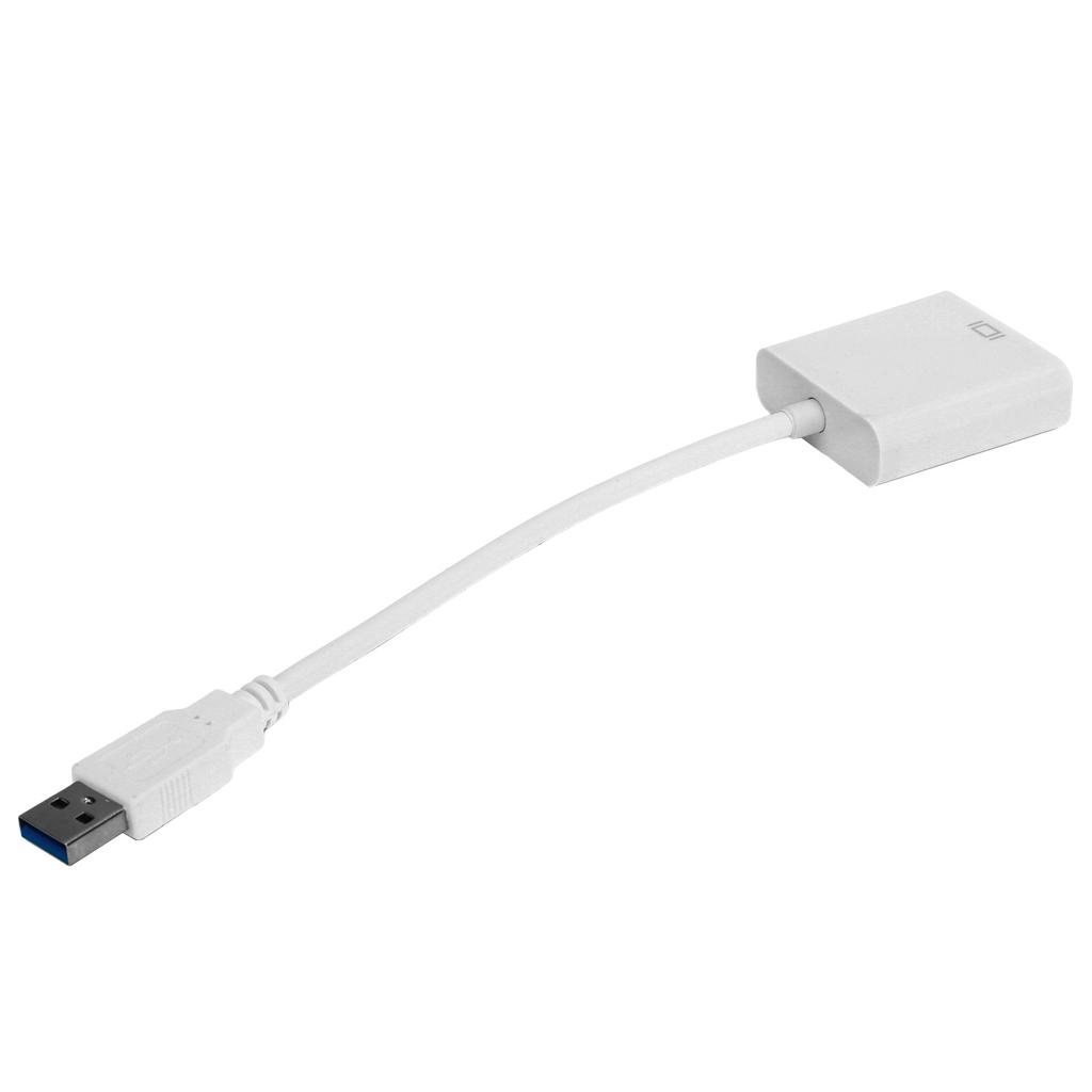 USB3.0 To VGA Converter 5Gbps HD 1080P Adapter Cable 15Pin Female External Video Card